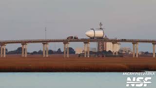 Hungry Hippo Crosses the Causeway | Neutron Fairing Transport to Rocket Lab AIC