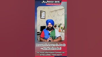 🌟 Have a Dream to Become a Software Expert?#Akashwebs#LearnWithAkashwebs#ComputerClassesLudhiana