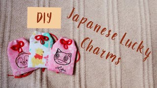 HOW TO make Japanese Omamori Lucky Charm | Tie Knot | DIY