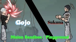 Gojo vs Sukuna Melon Sandbox