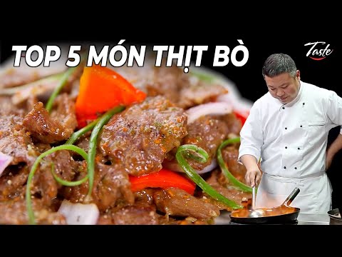 Video TOP 5 Công thức THỊT BÒ MỀM NGON Từ Siêu Đầu Bếp | Món... - youtube