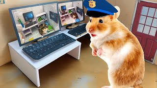 Hamster Escapes Police in Maze DIY for Pets in Real Life by Great Hamster