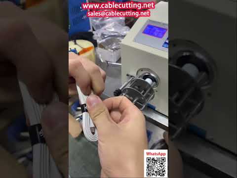 Universal Automatic Cable Coiling and Wrapping Machine for Data, Power, Network Cables