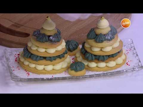 طريقة عمل شجرة الكريسماس بالبسكويت