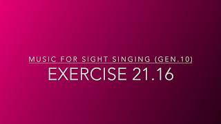 Exercise 21.16 - Music for Sight Singing