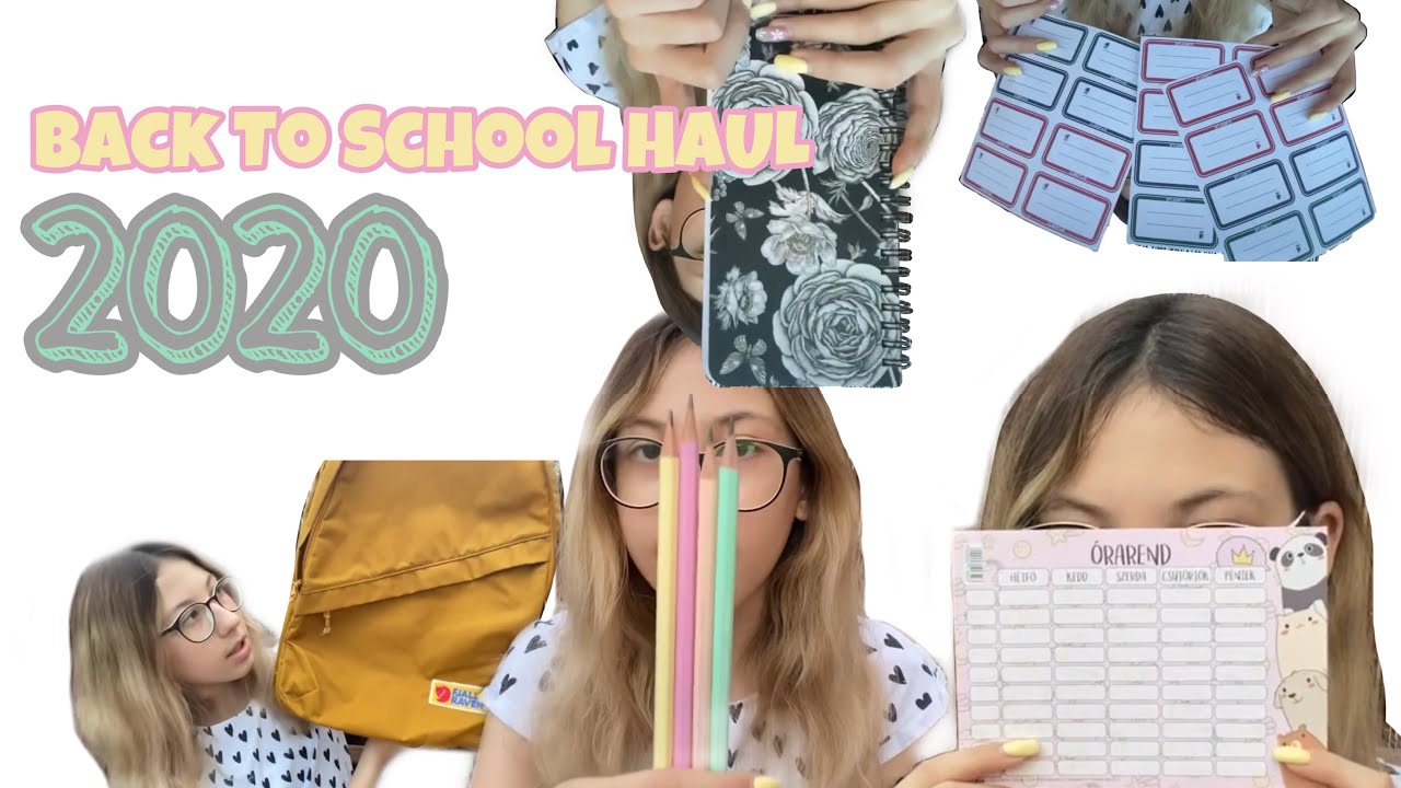 🎒Back To School HAUL - 2020📚 //Zora Világa//