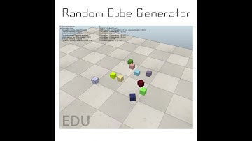 Random Cube Generator CoppeliaSim Edu/V-Rep