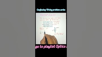 Trick-1) Confusing Ray optics Tricky problem #shorts