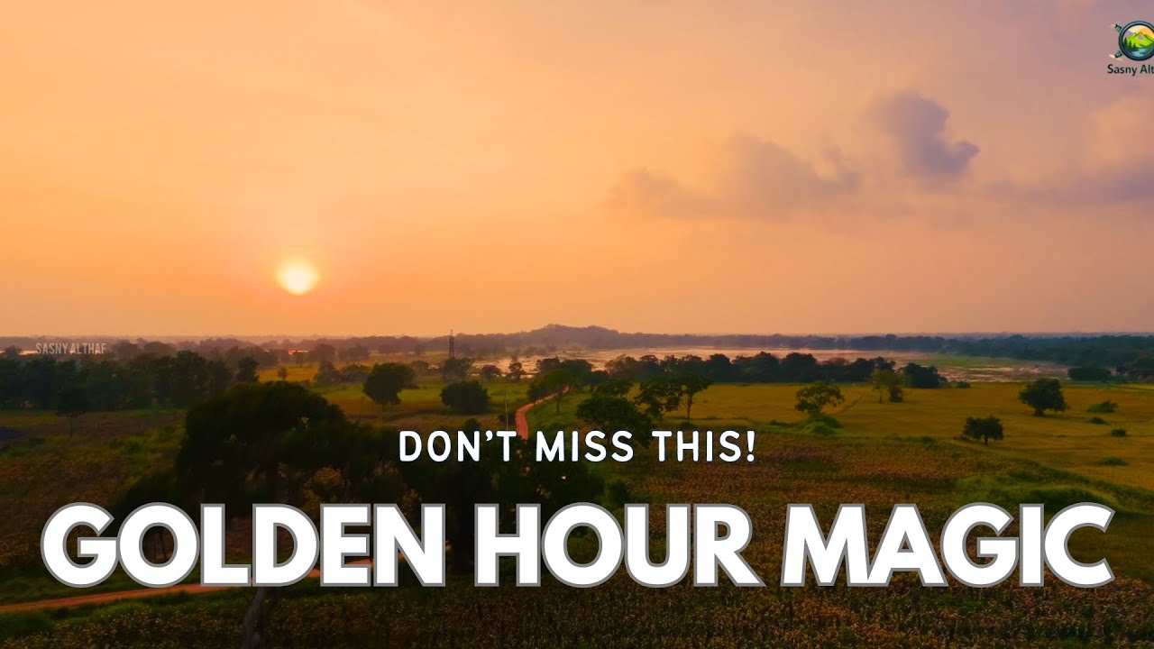 Magical Sunset Drone View | Golden Hour Nature Cinematic 4K | Sri Lanka | Relaxing | Meditation 