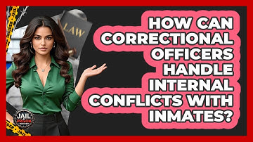 How Can Correctional Officers Handle Internal Conflicts With Inmates? - Jail & Prison Insider