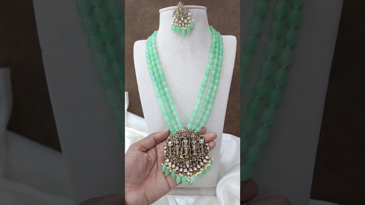 Premium Premium Silver foiled Victorian Ramparivar Rani Haram Just 1900| To order watsup  9515189060