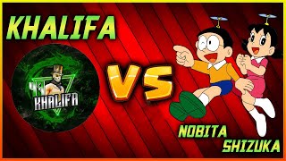 47 KHALIFA vs NOBITA & SHIZUKA 😅 | Funny 1v3 TDM | watch Till the End!!