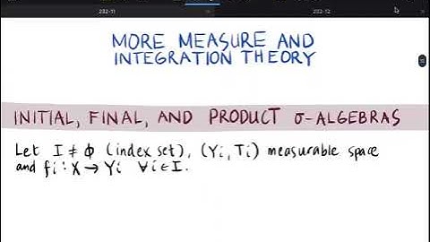 UPB Math 232 LEC9A Initial Product σ-Algebras 1