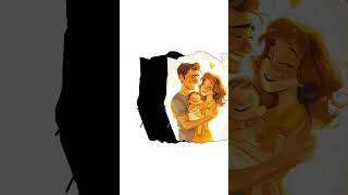 Cartoon Laugh Out Loud Family Disney Play Heart Golden Sunshine Lighting Up The World Multic