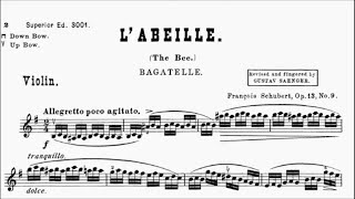 HKSMF 77th Violin 2025 Class 215 Grade 6 Schubert L'abeille (The Bee) Op.13 No.9 Sheet Music 校際音樂節