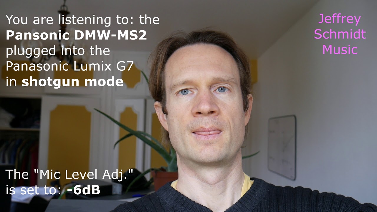 Testing the Panasonic DMW MS2 microphone in selfie mode