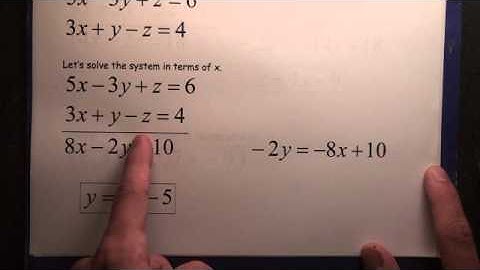 #102 Systems 2 Equations 3 Variables