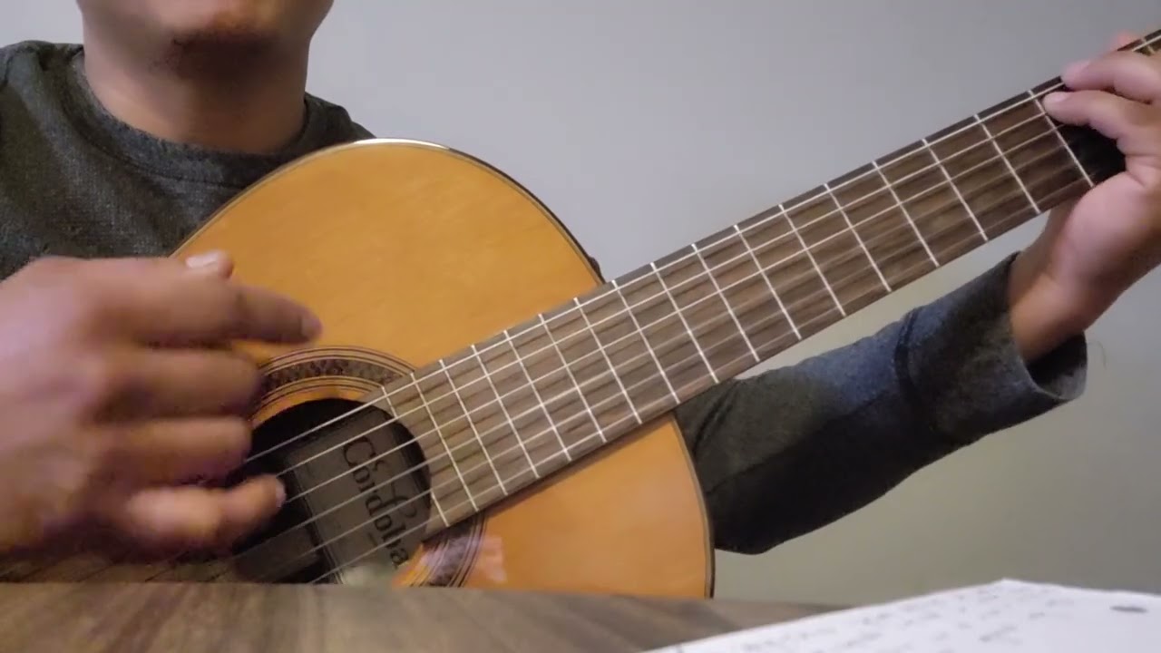 El amor de Dios. Rondalla cristiana Divino Salvador. Notas en guitarra
