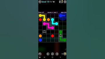 How To Solve Flow Free Bridges Blue Pack Level 19 7x7 Board Walk Through Solution Walkthrough