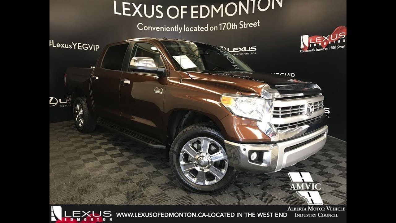 Used Brown 2014 Toyota Tundra 1794 Edition Walkaround Review Red Deer Alberta