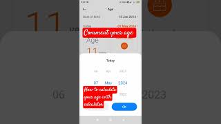 how to calculate your age with csimple calculator #music #beach #travel #smartphone #edm #love #myv screenshot 1