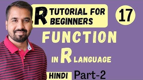 Function in R Language Part-2 Explained in Hindi l R Tutorial for Beginners