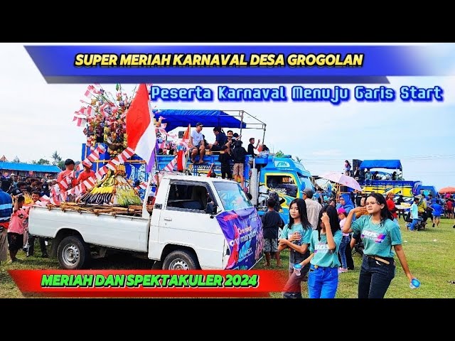 ROMBONGAN SOUND HOREG MENUJU GARIS START KARNAVAL DESA GROGOLAN DUKUHSETI PATI class=