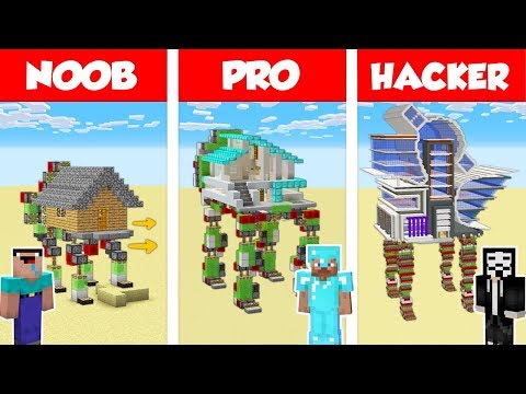 minecraft-noob-vs-pro:-modern-walking-house-challenge-in-minecraft-/-animation
