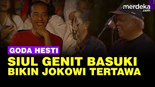 Siul Genit Menteri Basuki Goda Hesti Purwadinata Bikin Jokowi Tertawa di IKN