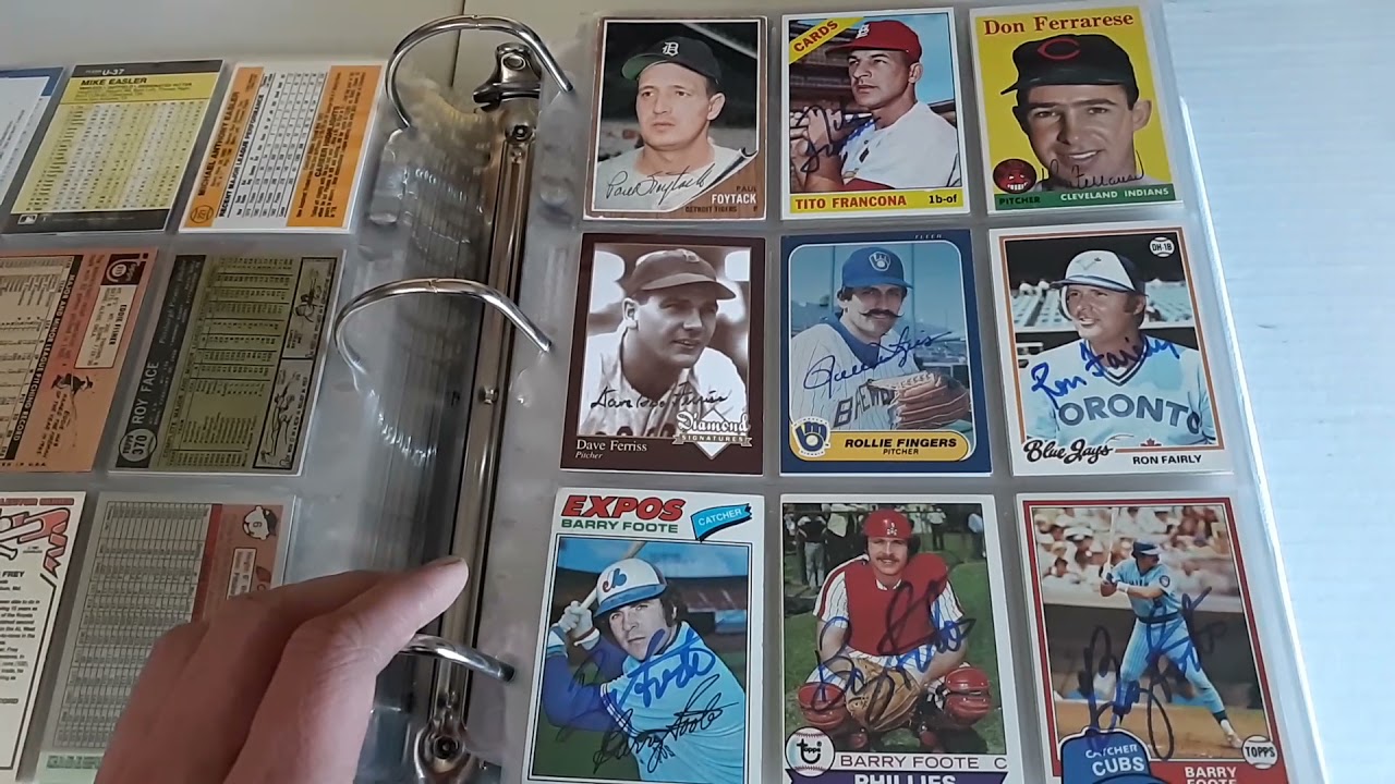 Baseball Card TTM Autograph Binder #1