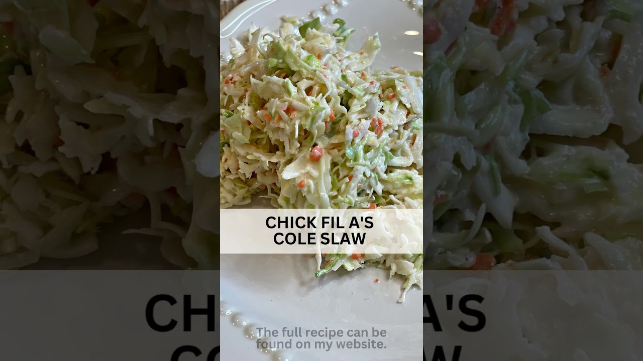 Chick Fil A Cole Slaw | copycat recipe | slaw recipe | YouTube Shorts |  easy salad - YouTube