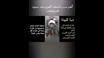 أهم سبب لضعف العزم عند صعود المرتفعات الطلوع انسداد دبة البيئة الكتلايزر 