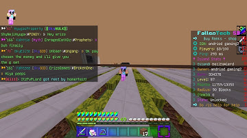 fallentech skyblock MCPE showing gset ep 1