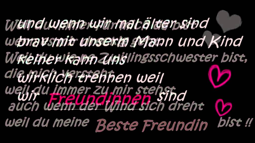 Gedichte meine du freundin bist beste Alles Gute