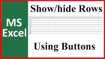 How to show or hide rows using a button in microsoft excel