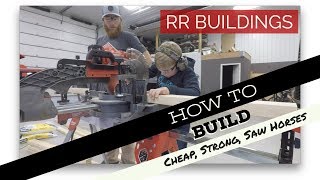 In this video I enlist the help of my son to build a set of saw horses for the job site. There are a million and one ways to build a set of 