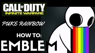 IW: HOW TO EMBLEM - PUKE RAINBOW ON INFINITE WARFARE TUTORIAL