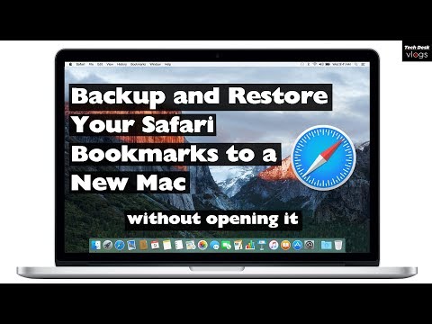 How to Backup and Restore Your Safari Bookmarks to a New Mac -- Without Opening It
