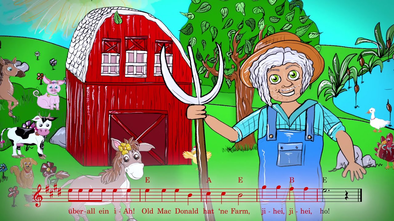 Old Mac Donald Hat Ne Farm Text