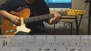 Easy Blues Rock Guitar Solo in Em