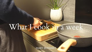 What I eat in a week (1) / Dinner ideas / Easy home meal / Cooking for the family in France