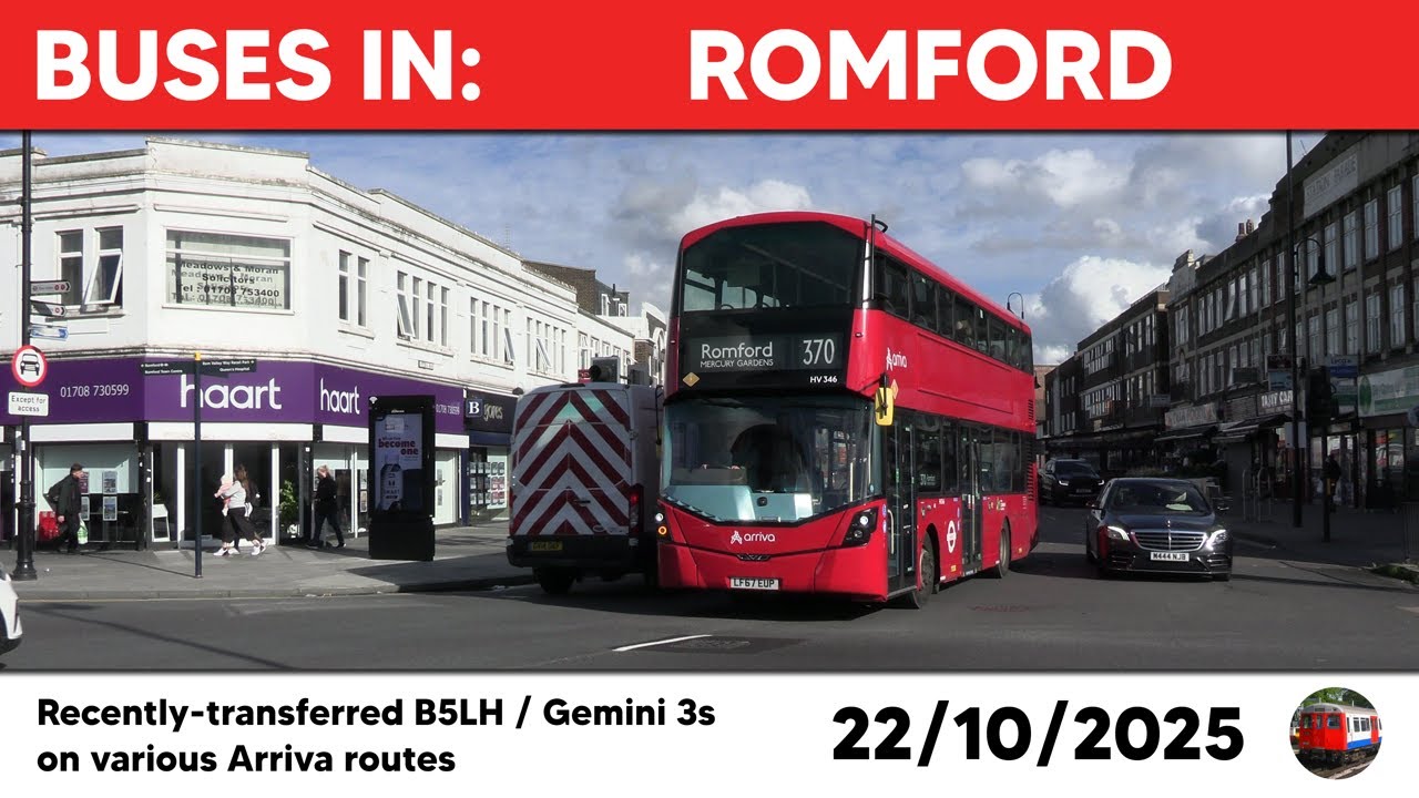 London buses in Romford 22/10/2025