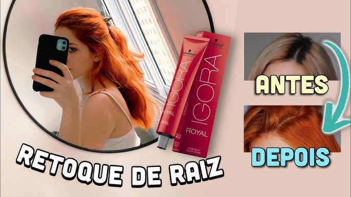 Pintei o cabelo INTEIRO com a IGORA 8.77 + Tirando a descoloração global do  cabelo 