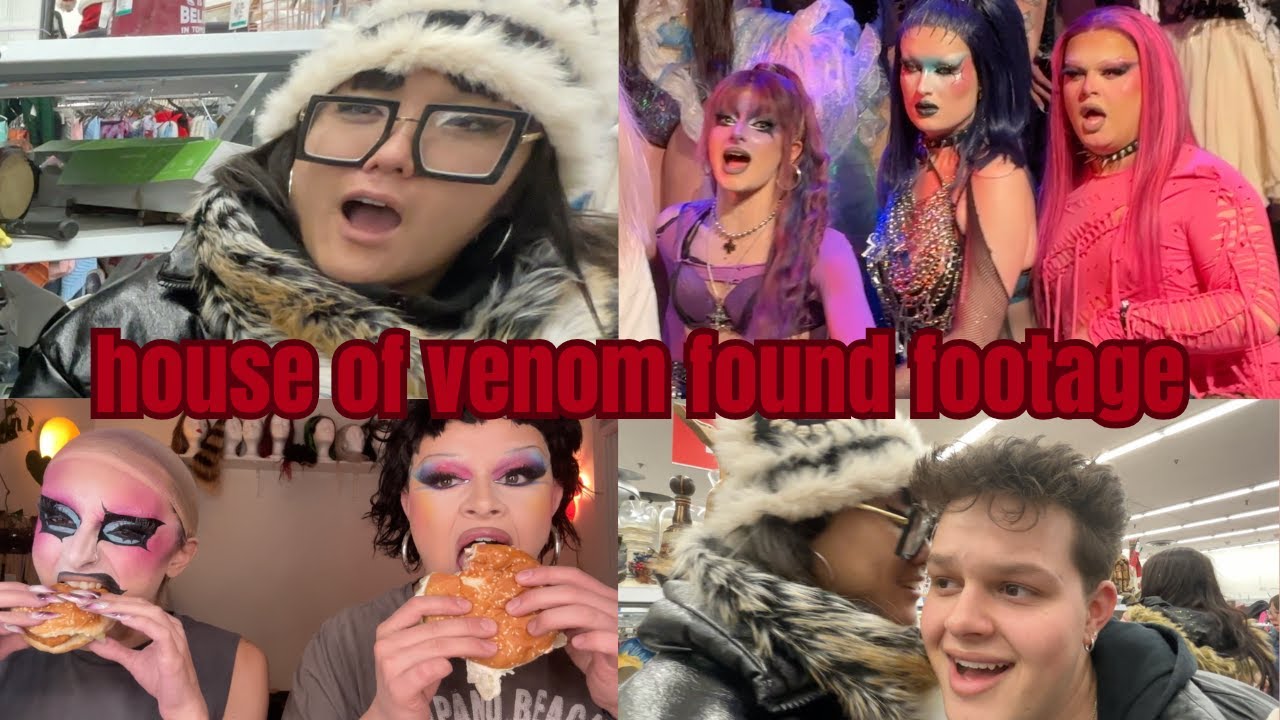 house of venom FOUND FOOTAGE (never before seen vlog clips: thirfting, munching, and serving)