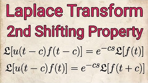 Second Shifting Theorem of Laplace Transform with examples|| #laplace