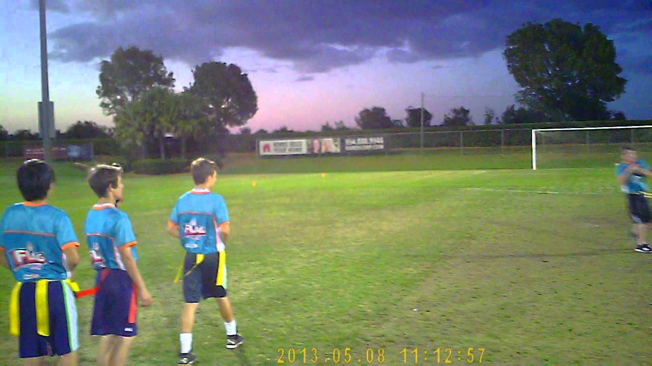 Dolphins Flag Football warm ups prior to big game YouTube