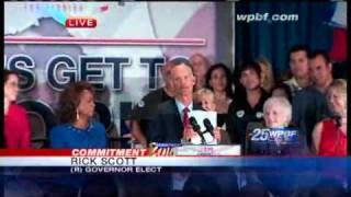 Uncut: Rick Scott Gives Acceptance Speech