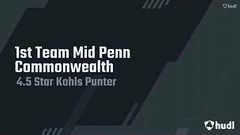 Ian Brandt - 2023 Kohls 4.5 Star Punter/1st Team a...