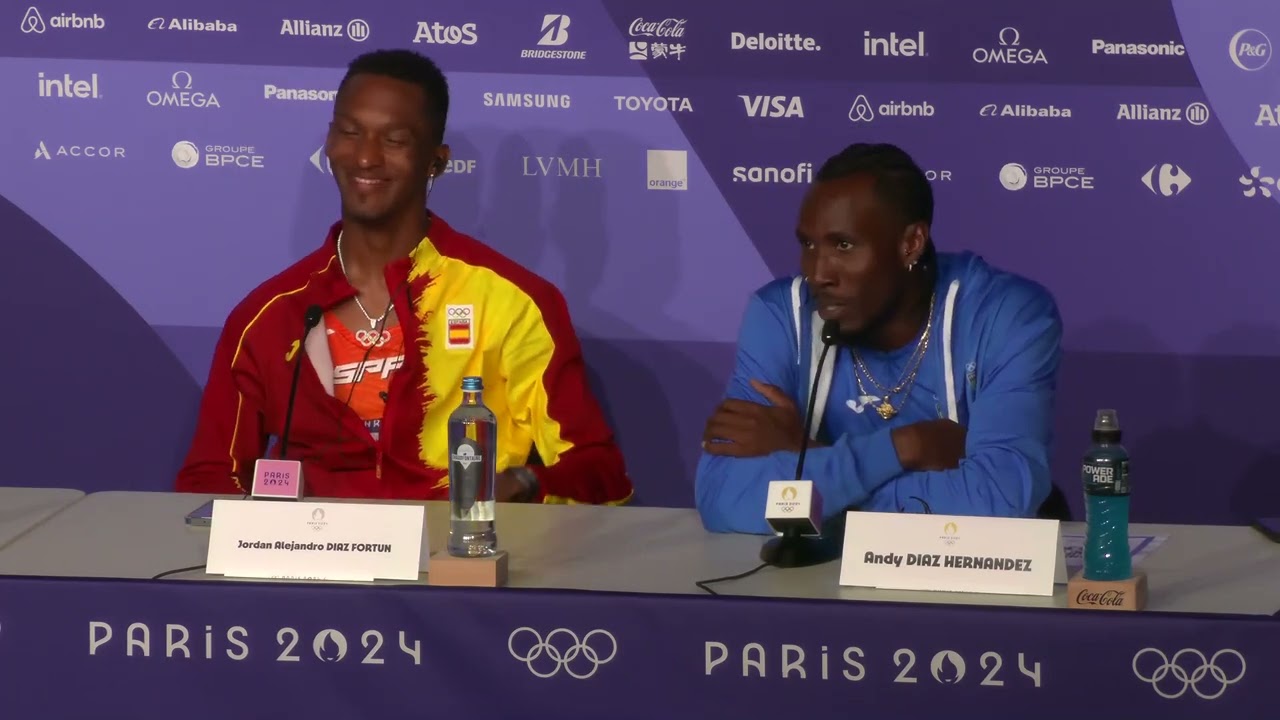 JORDAN DIAZ FORTUN WINS FIRST SPANISH TRIPLE JUMP GOLD, PEDRO PICHARDO SILVER | PRESS CONFERENCE