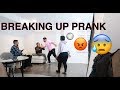 BREAK UP PRANK IN FRONT OF COMPANY !!